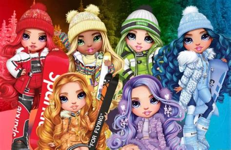 Rainbow High Winter Break fashion dolls with winter makeover- Guide