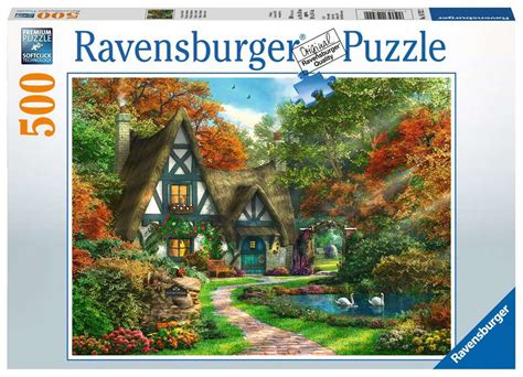 Ravensburger Cottage Hideaway 500pc Jigsaw Puzzle | Adult Puzzles ...