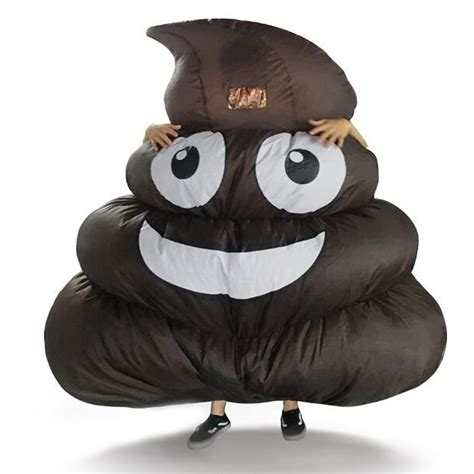 Inflatable Poop Costume for Adults Halloween Cosplay Costumes Blow up Fancy Dress Party Gift ...