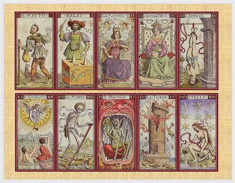 Ancient Tarot of the Masters. Vintage Tarot Deck Reproduction - Etsy