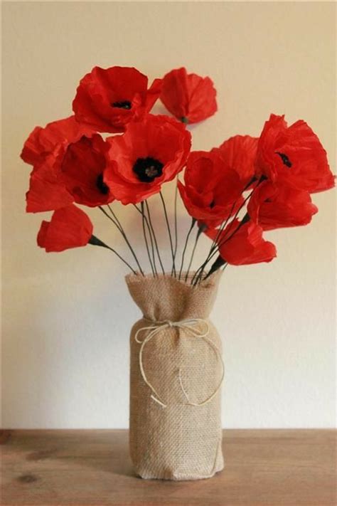 Pin by Sammie Russell 3 on Red Poppy | Flower arrangements diy vase ...