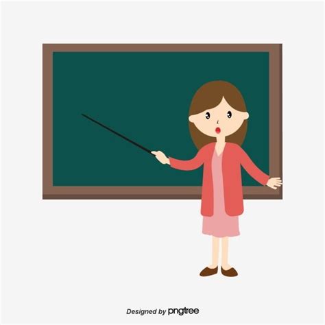 Teacher Lecture Vector Hd Images, Female Teachers Lecture Platform ...