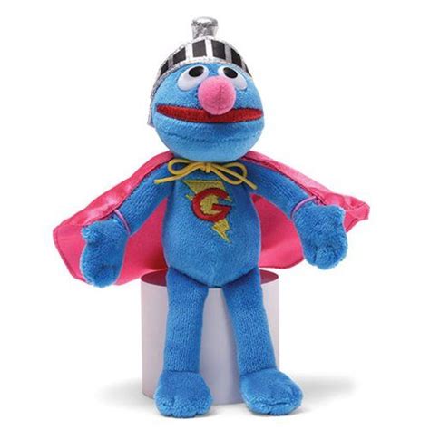 Sesame Street Super Grover Beanbag 7-Inch Plush Gund Sesame Street Plush Make Your Mark, Cradle ...