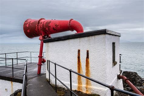 Fog Horn at Ardnamurchan Lighthouse Stock Image - Image of navigating ...