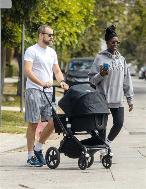 Joshua Jackson in a White Tee Walks on Father’s Day Out with His Wife ...