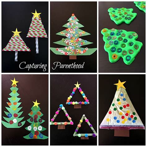 Christmas Tree Arts + Crafts for Kids • Capturing Parenthood