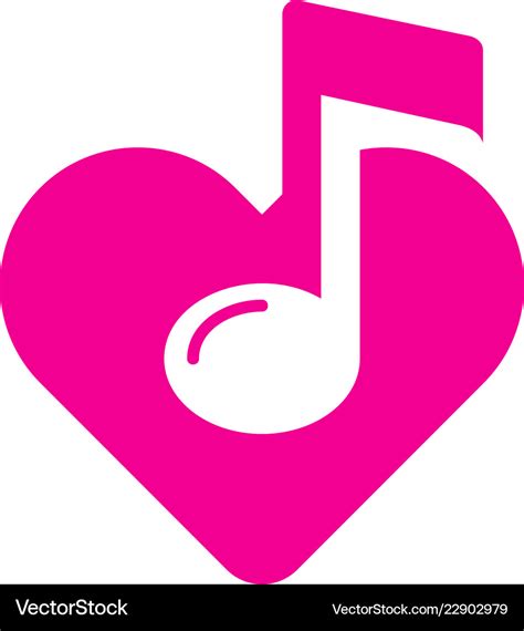 Love music logo icon design Royalty Free Vector Image