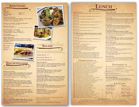 Que Pasa! Mexican Restaurant menu in Fenton, Missouri