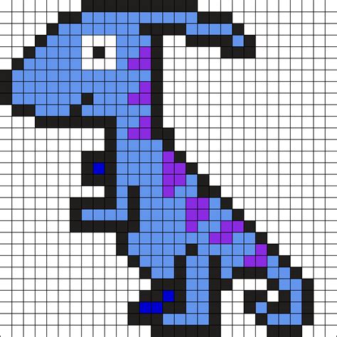 Dinosaur_6 by Tashar_h on Kandi Patterns | Cross stitch designs, Fuse ...