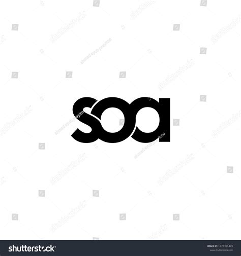 Soa Letter Original Monogram Logo Design Stock Vector (Royalty Free) 1778391449 | Shutterstock