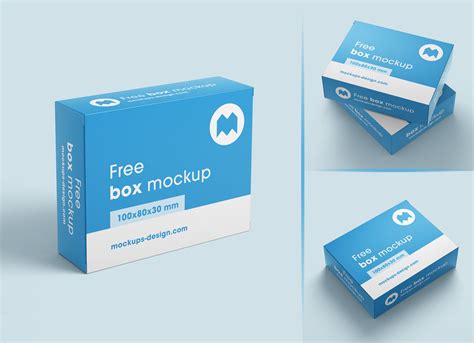 Free Box Packaging Mockup PSD Set - Good Mockups