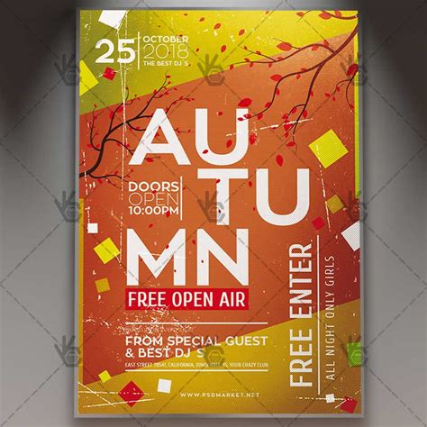 Autumn Open Air - Club Flyer PSD Template | PSDmarket