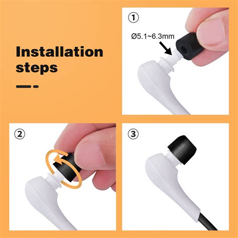 SIMOLIO Replacement Eartips for Headphones, Earbuds, Earphones ...