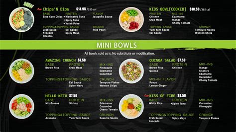 Hawaii Poke Bowl - Food Menu