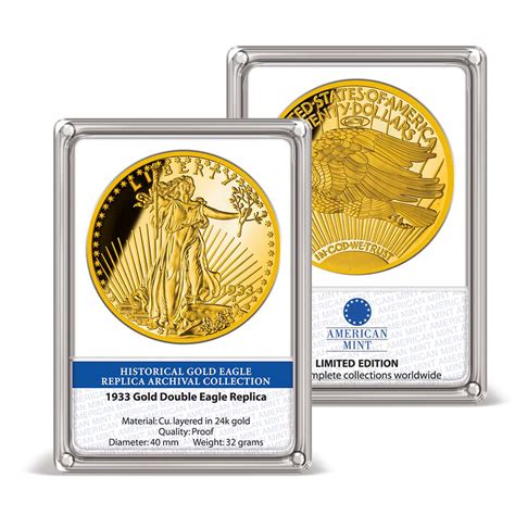 1933 Double Eagle Archival Edition Commemorative Coin | Gold-Layered | Gold | American Mint