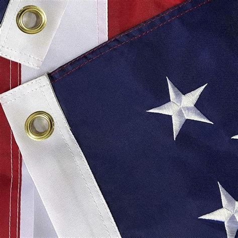 AMERICAN FLAG MADE IN USA - 2x3 FT Embroidered Flag