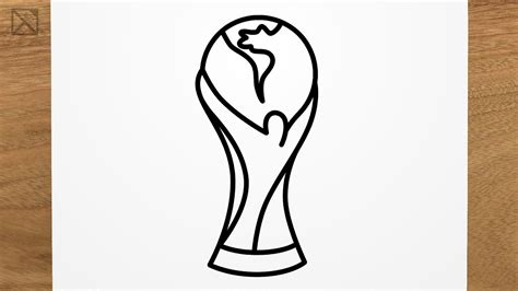 How to draw FIFA World Cup Trophy step by step, EASY