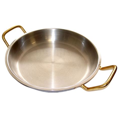 Double Handle Paella Pan (11", Induction & SS)