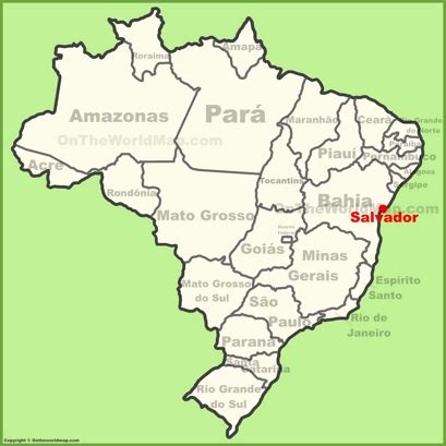 Salvador Map | Brazil | Detailed Maps of Salvador City (Bahia)