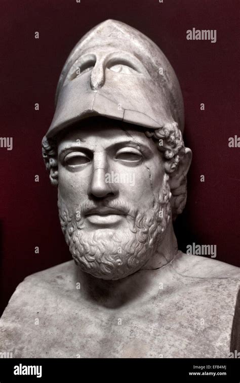 Bust of Pericles bearing the inscription “Pericles, son of Stock Photo, Royalty Free Image ...