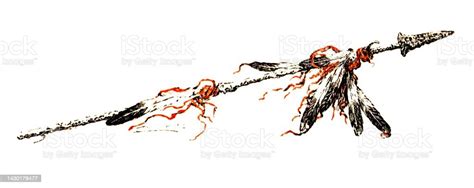 Aztec Spear Stock Illustration - Download Image Now - Indigenous North American Culture, Spear ...