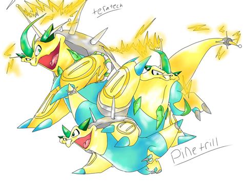 Fake pokemon starter (grass) pinetrill evolutions by LeemonZ on DeviantArt