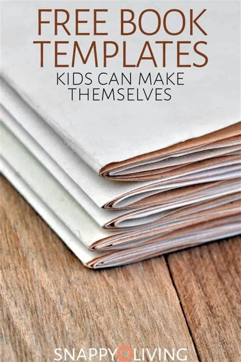 Free book templates kids can make themselves - Snappy Living