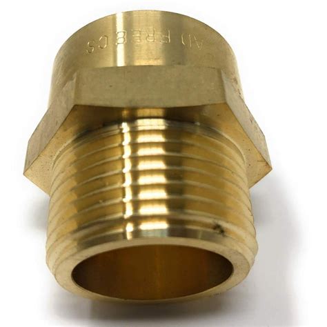 G Thread (Metric BSPT) Female to NPT Thread Male Pipe Fitting Adapter - Lead-Free (1" x 1" (1 ...