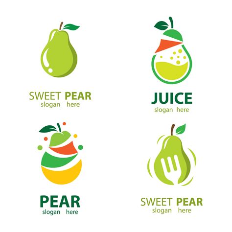 Pear logo images 4871681 Vector Art at Vecteezy