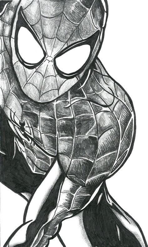 Spider Man: Capturing the Essence of a Superhero with Pencil Strokes