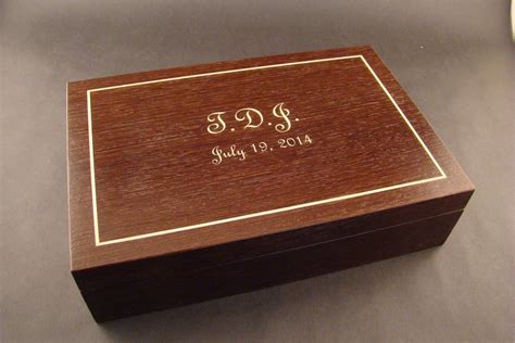 Personalized Wood Jewelry Boxes / Personalized Wooden Jewelry Box With An Elephant Family ...