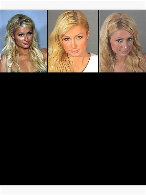 "Paris Hilton Mugshot " Poster for Sale by KendrickStehr | Redbubble