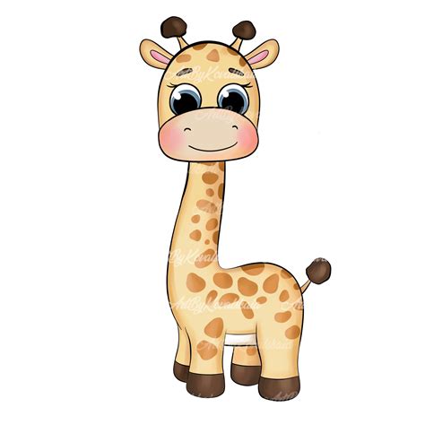 Giraffe Clipart Giraffe PNG Digital Download - Etsy UK