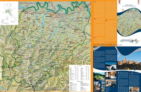 Province of Piacenza tourist map - Ontheworldmap.com