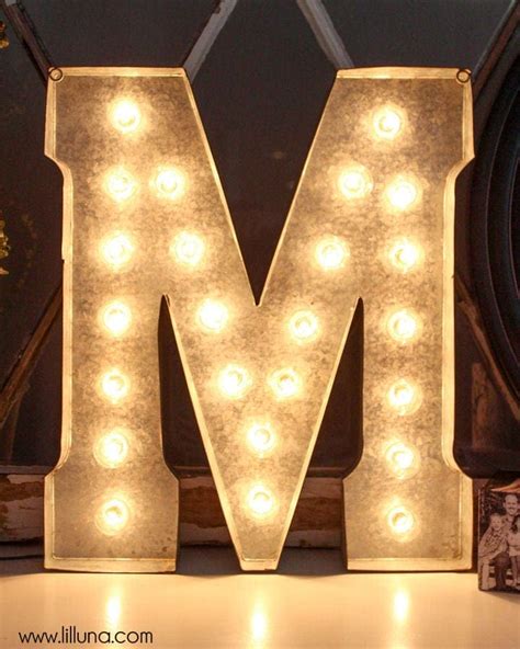 DIY Marquee Letter