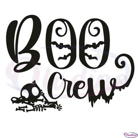 Boo Crew Halloween Gift Idea Diy Crafts Svg Files For Cricut