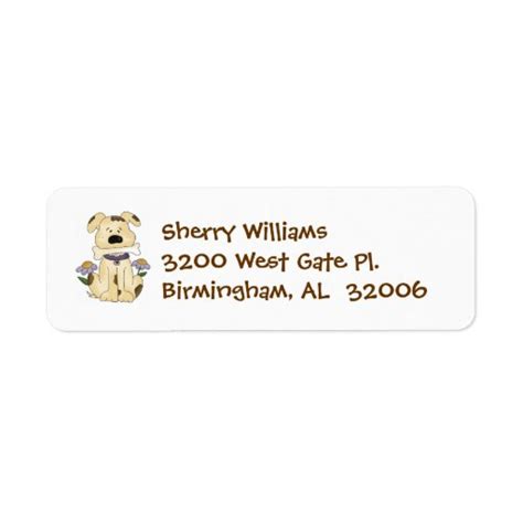 Dog Address Labels | Zazzle