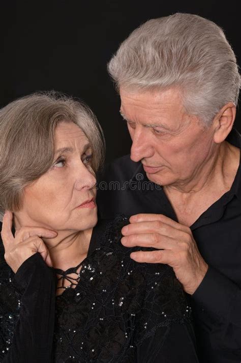 Sad Senior couple stock photo. Image of black, gray, happy - 47518322