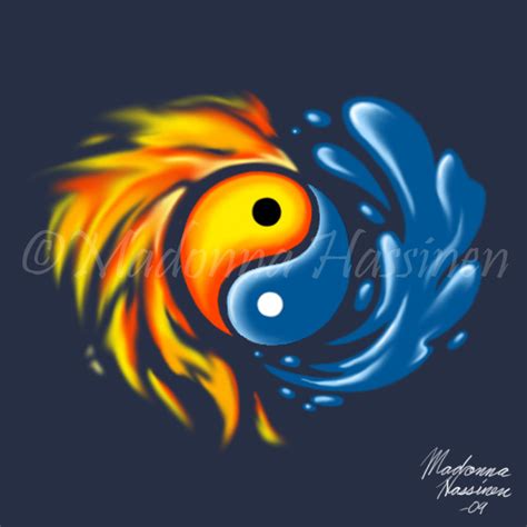 Yin and Yang-Water and Fire 2 by ColorfulArtist86 on DeviantArt