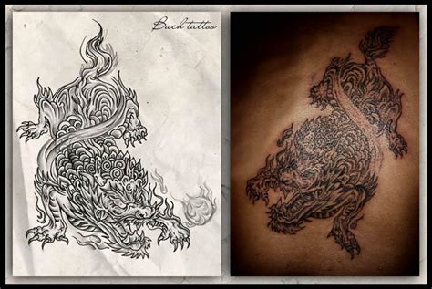 Kilin Dragon by buchtattoo on DeviantArt