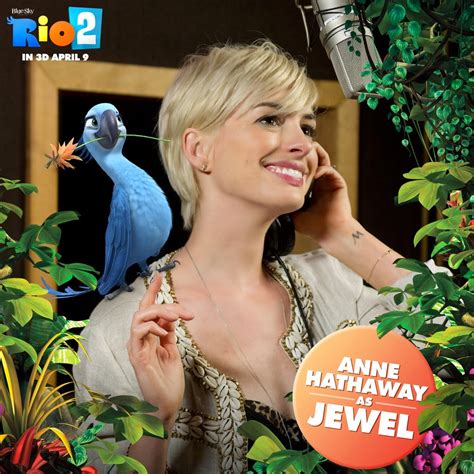 GeekMatic!: Anne Hathaway Reprises Jewel in Rio 2!