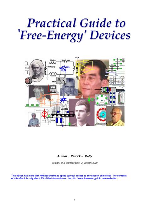 (PDF) Practical Guide to ‘Free-Energy’ Devices. Version: 34.8