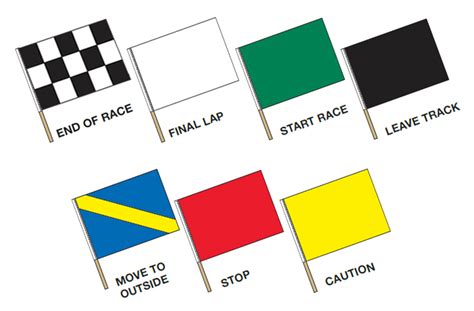 Complete Auto Racing Flag Set 24" x 30"