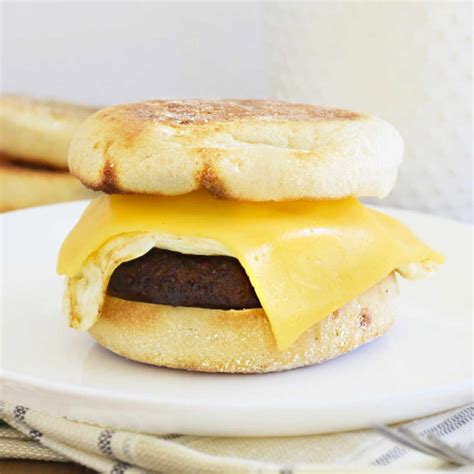 Sausage, Egg and Cheese Breakfast Sandwich - Meatloaf and Melodrama