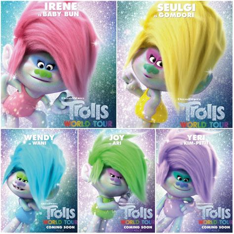 Red Velvet Introduces Their Adorable Characters In Animated Movie "Trolls"