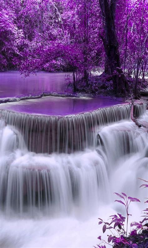 Purple Waterfall Wallpapers - Top Free Purple Waterfall Backgrounds ...