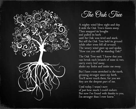 Oak Tree Poem Strength