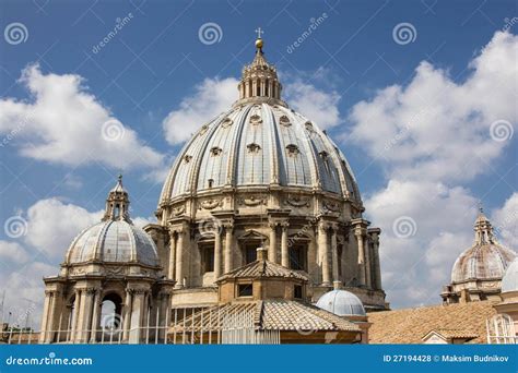 A Dome of the St. Peter S Basilica Editorial Stock Photo - Image of ...