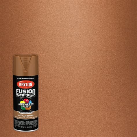 Krylon Fusion All-In-One Spray Paint, Metallic Copper, 12 oz. - Walmart.com - Walmart.com