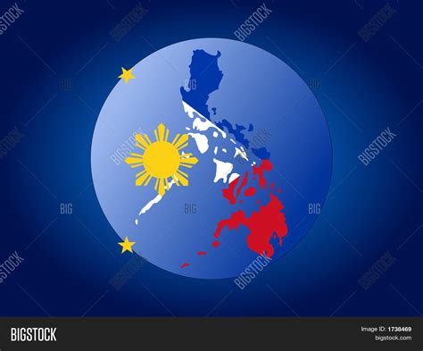 Filipino Flag Globe Image & Photo | Bigstock